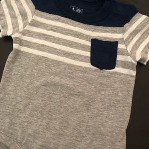 GAP One Pieces - Baby Gap striped pocket tee - Size 6-12mos GAP One Pieces - Baby Gap striped pocket tee - Size 6-12mos